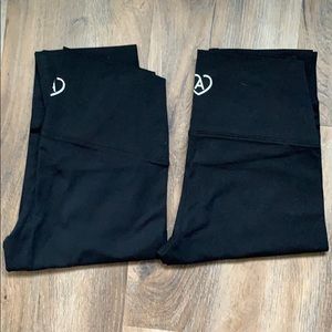 Two Aritzia Black Atmosphere Leggings